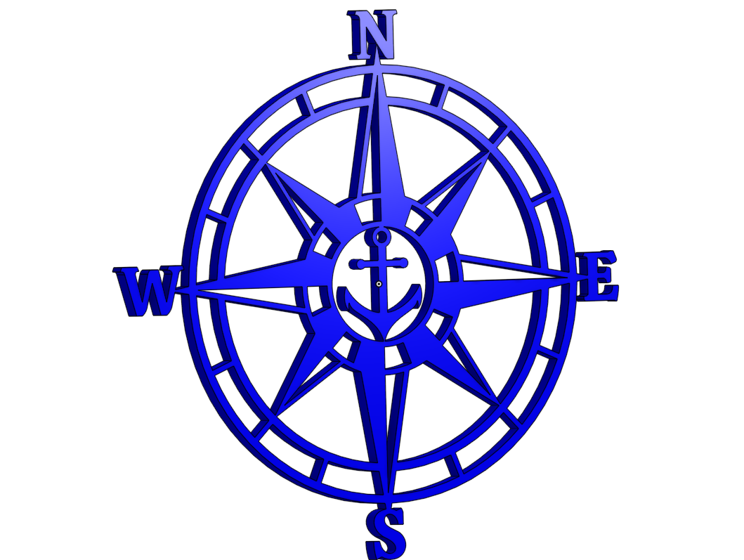 Anchor Compass by Hi_Im_Dave | Download free STL model | Printables.com