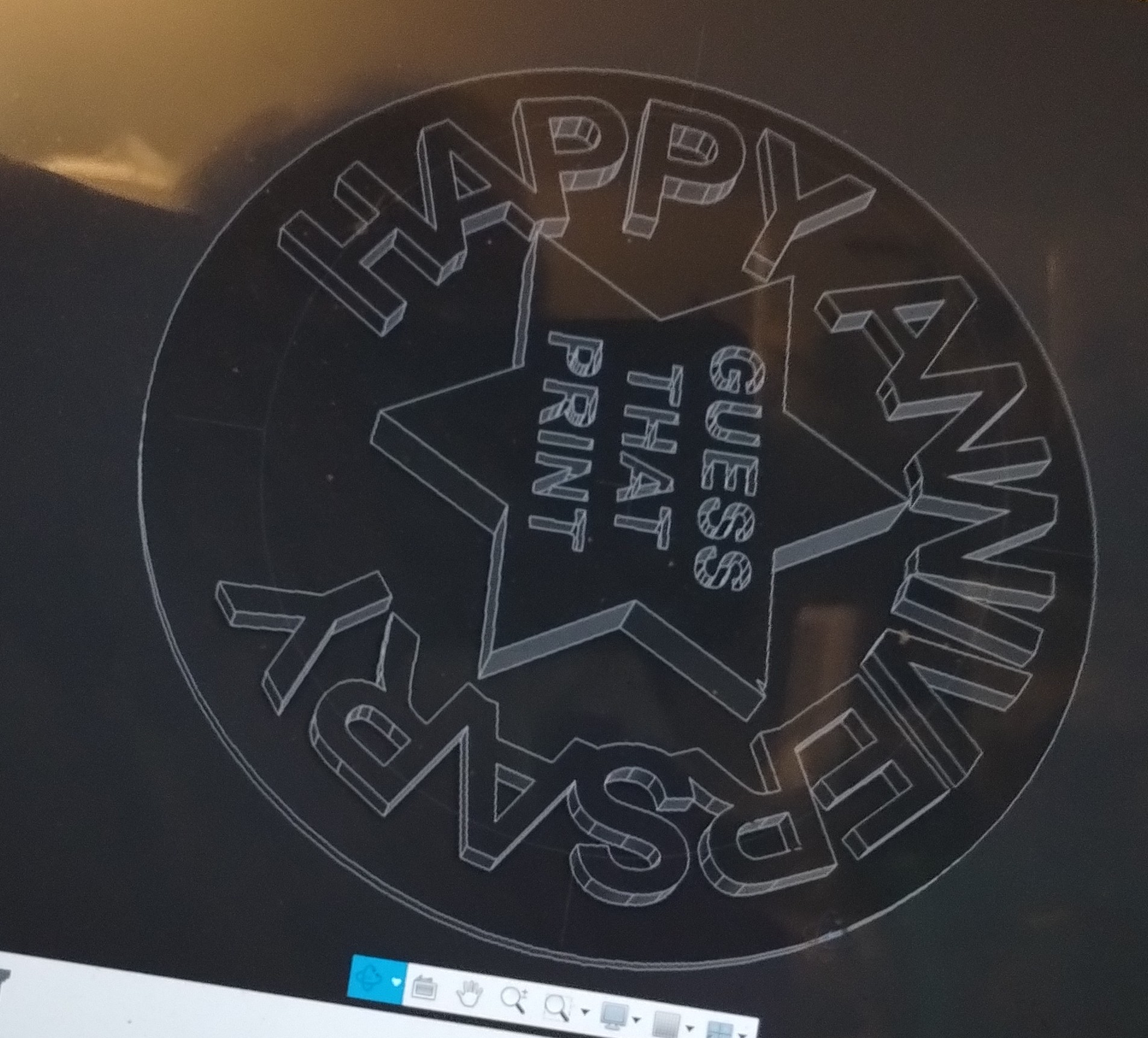 Happy Anniversay Guess That Print