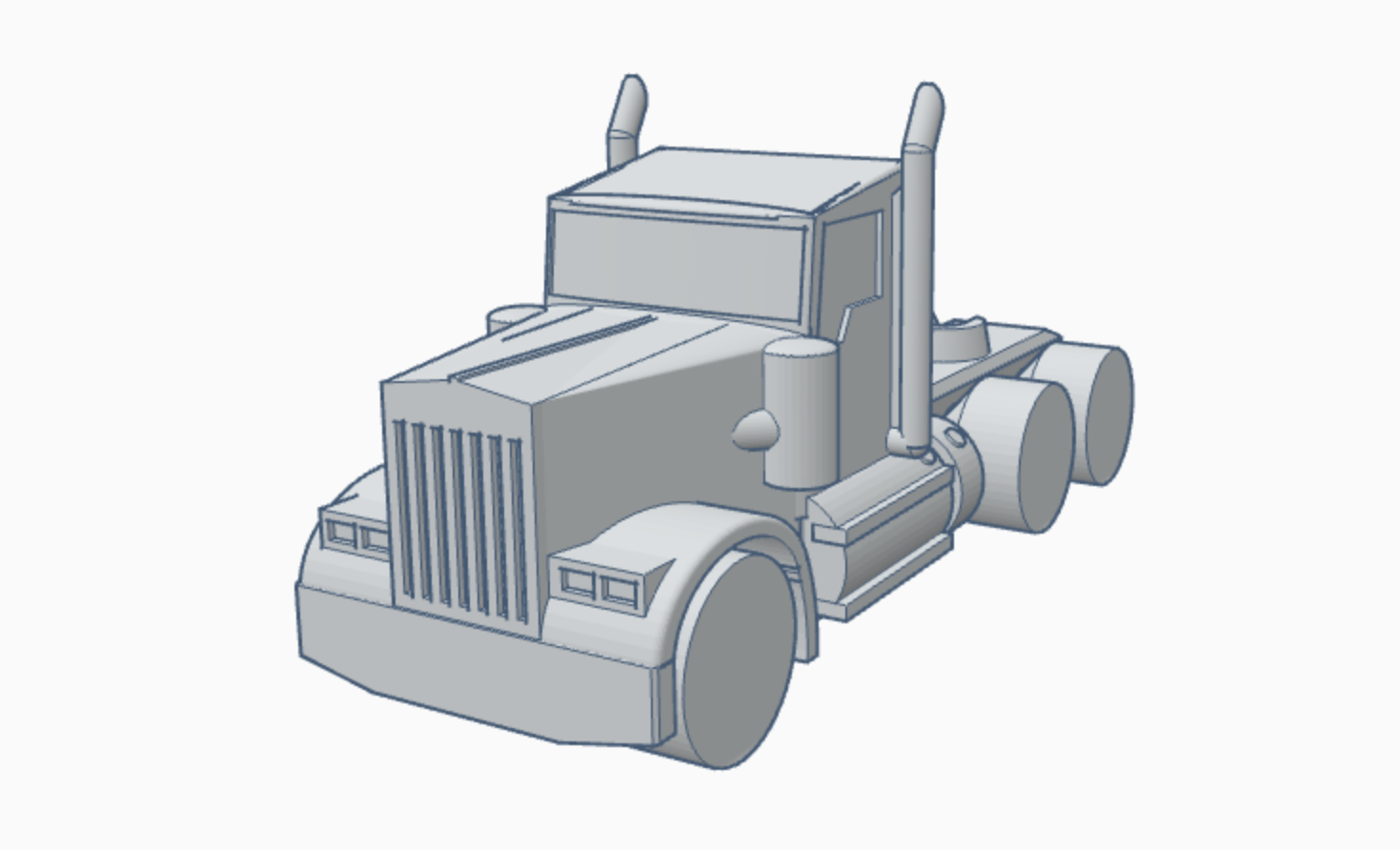 Mini Kenworth Truck by Stamtrax | Download free STL model | Printables.com