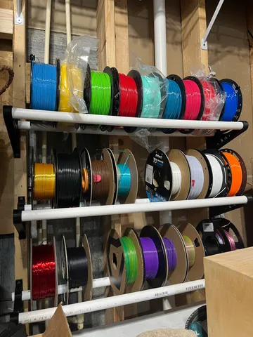 3/4" PVC pipe Filament Spool Rack Wall Mount