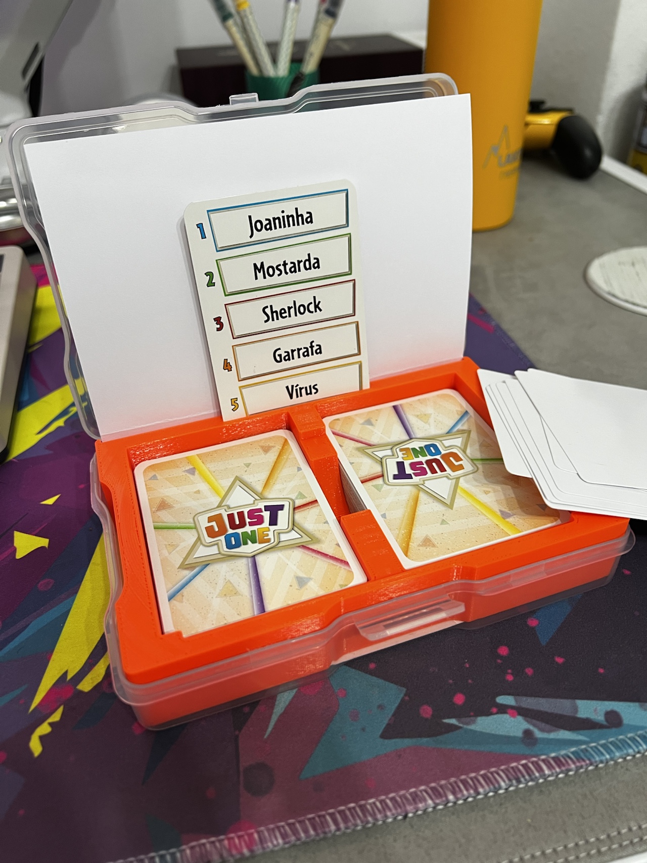 Just One - Photo Caddy Board Game Insert 3D model thumbnail