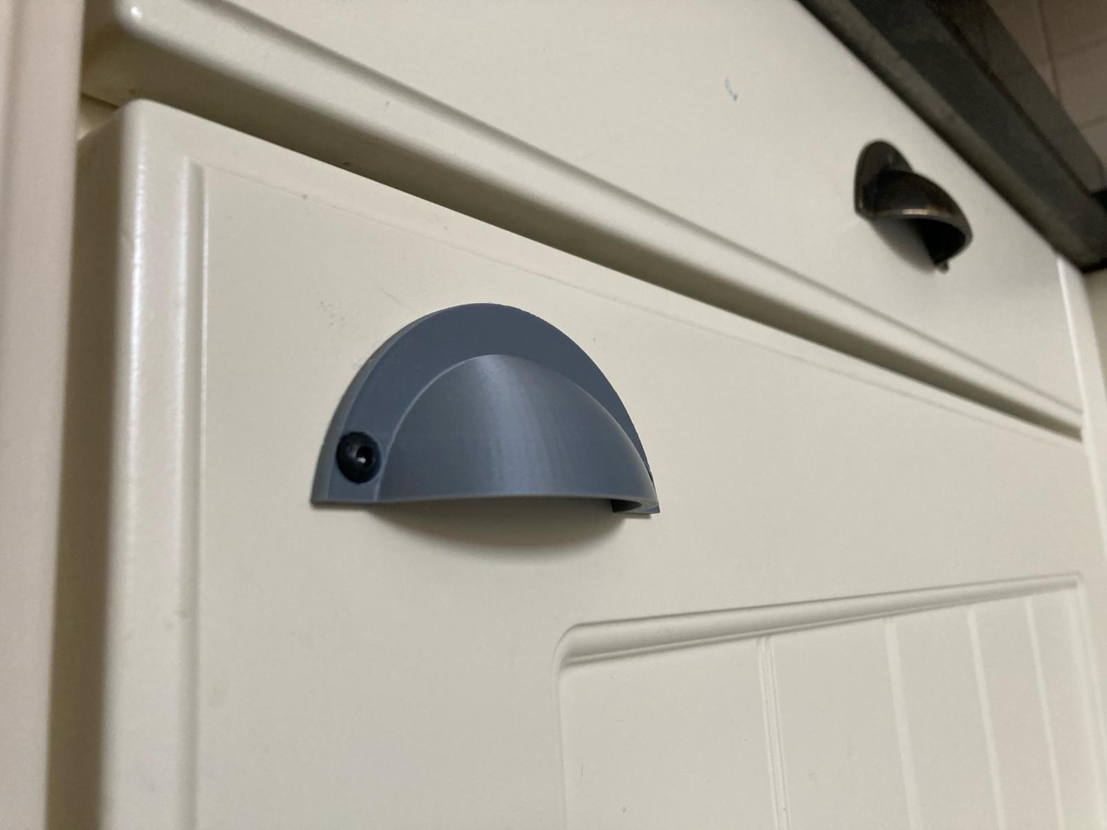 Cabinet Handle for a cupboard, closset or a door. With 2 M4 holes