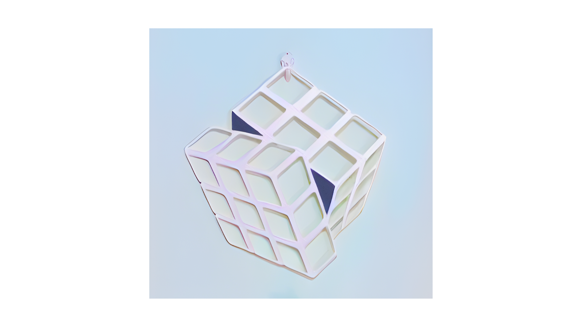 Rubik cube wall art