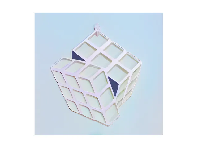 Rubik cube wall art