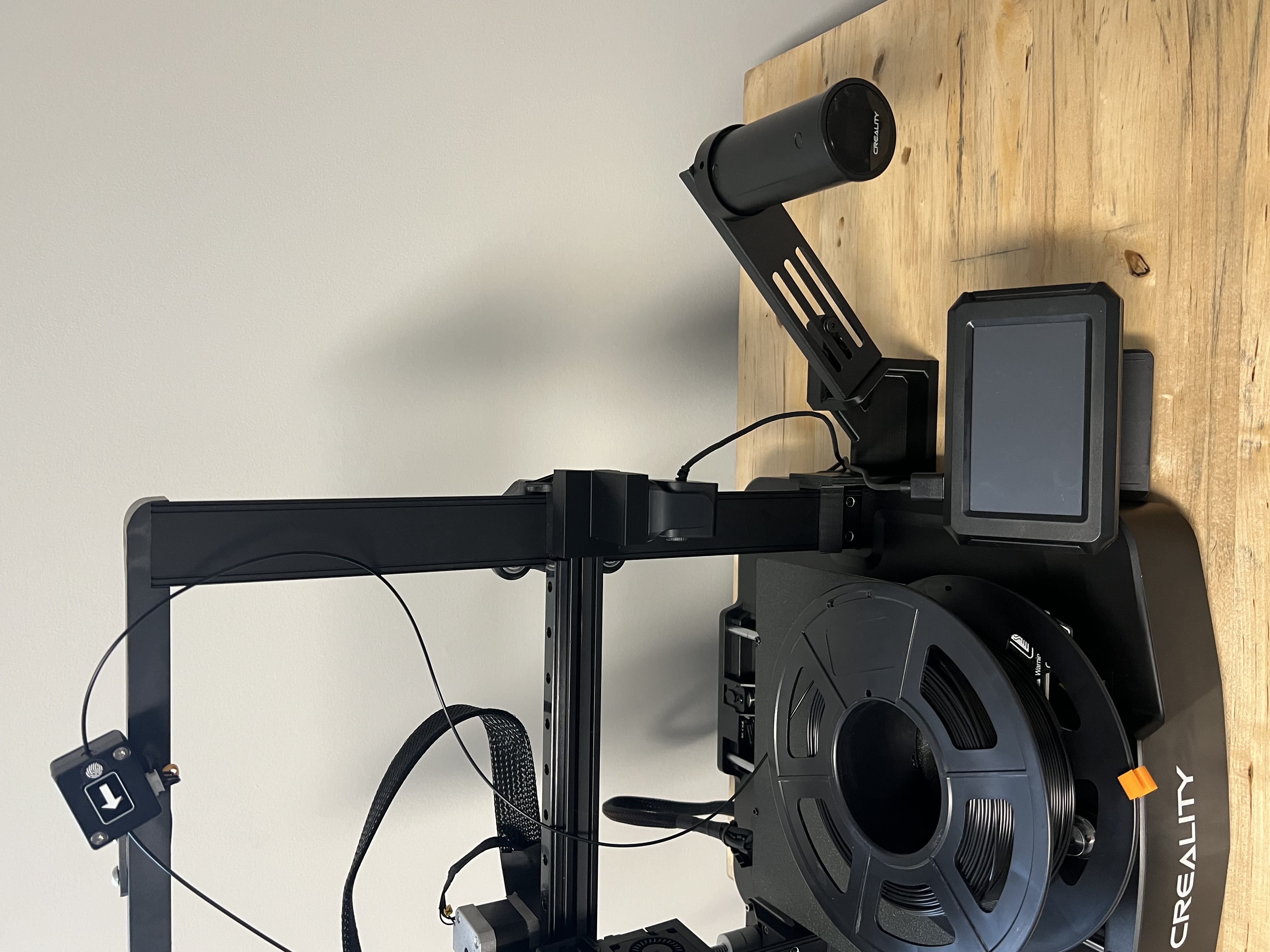 Ender 3 V3 KE Creality Digital Side Spool Mount 3D model thumbnail