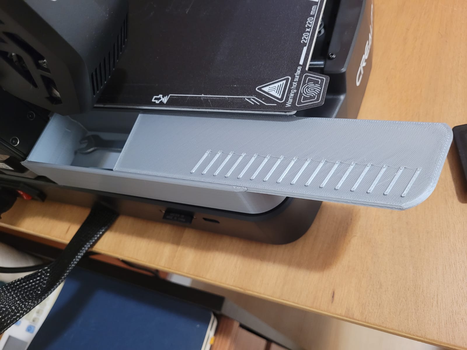 Alternative Left Lid for "Ender 3 V3 SE / KE Storage Box With Sliding Lid" 3D model thumbnail