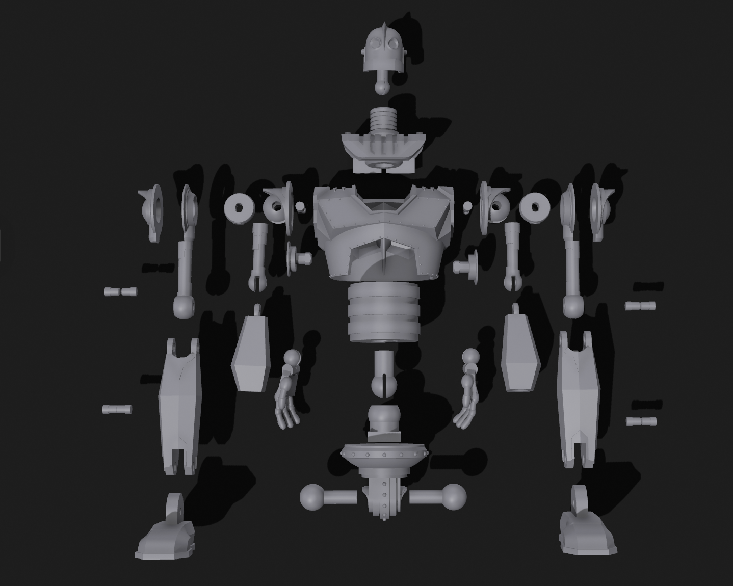 Iron Giant Individual Parts by Mr. Poly Download free STL model