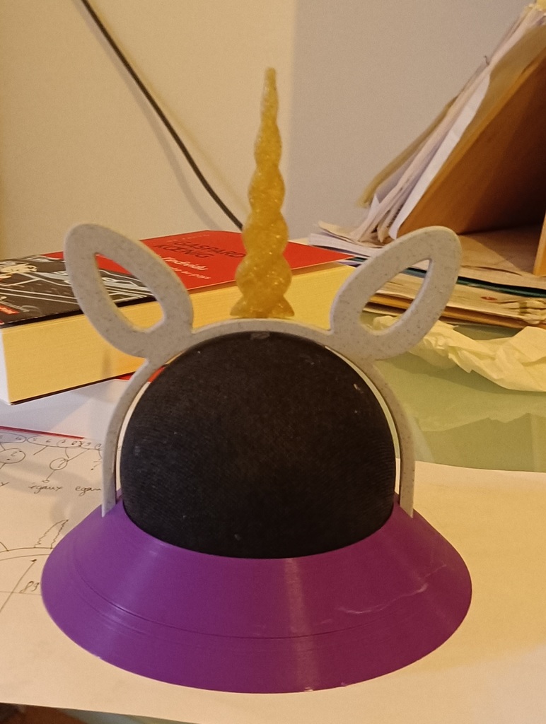 Unicorn head for amazon echo dot fourth 4th
