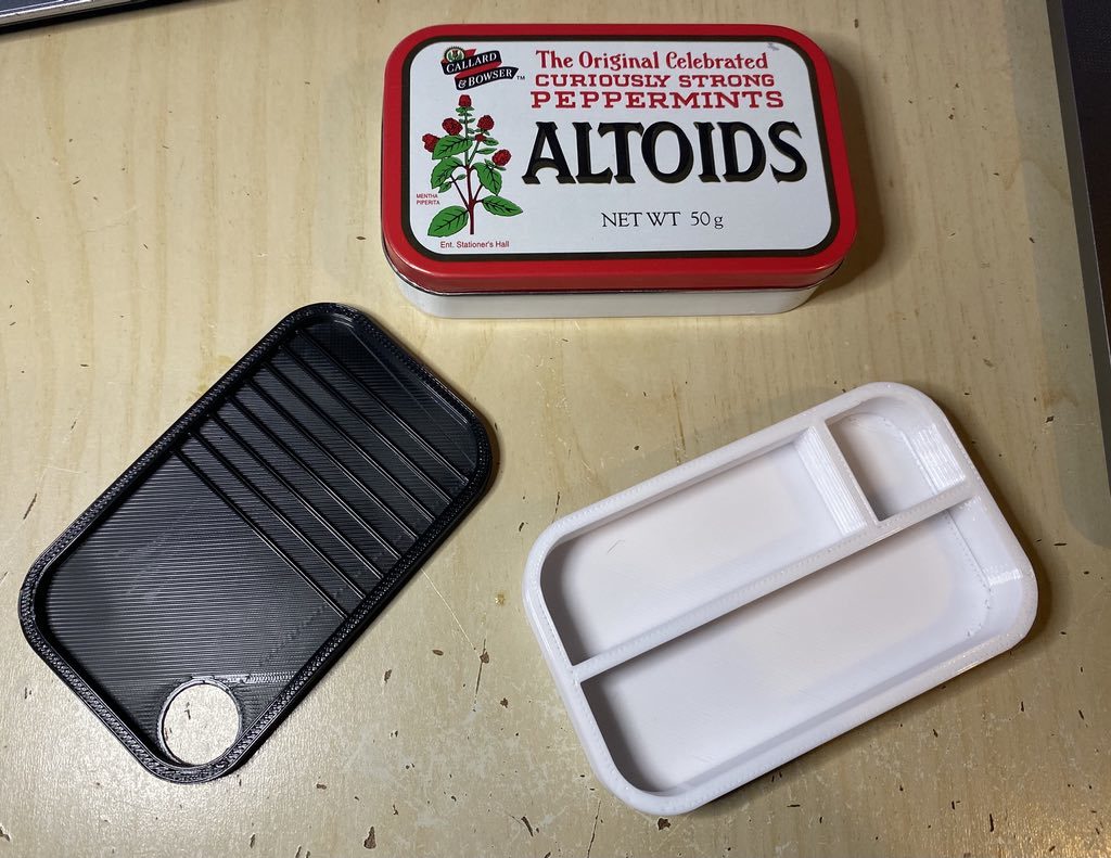 Altoid Pinning Tray and Parts Holder by tsiolkovsky | Download free STL ...