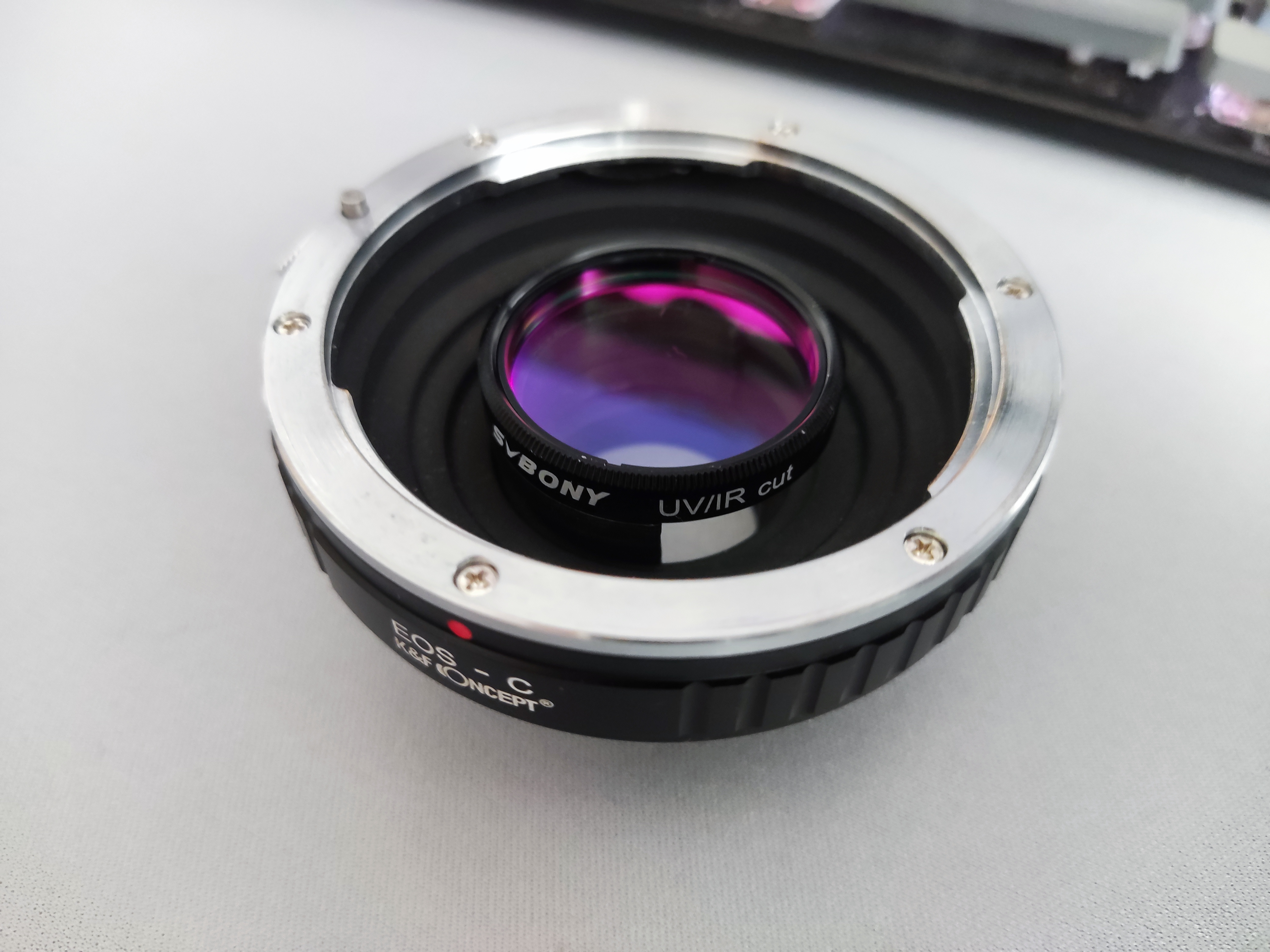 1.25" filter mount for C-mount adapter