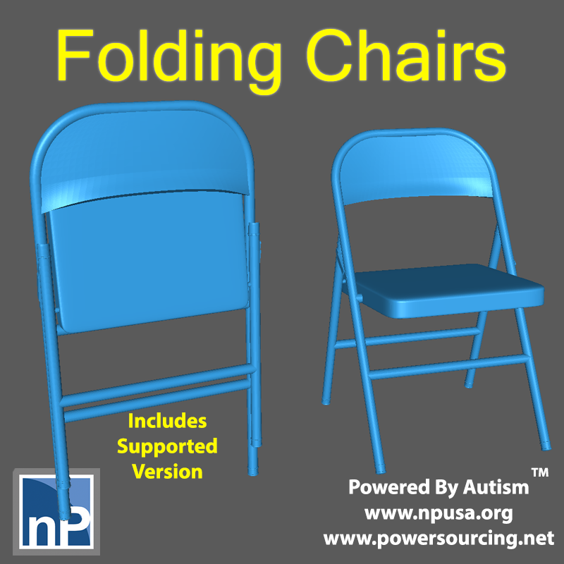Modern Marvels Folding Chairs by npdev Download free STL model