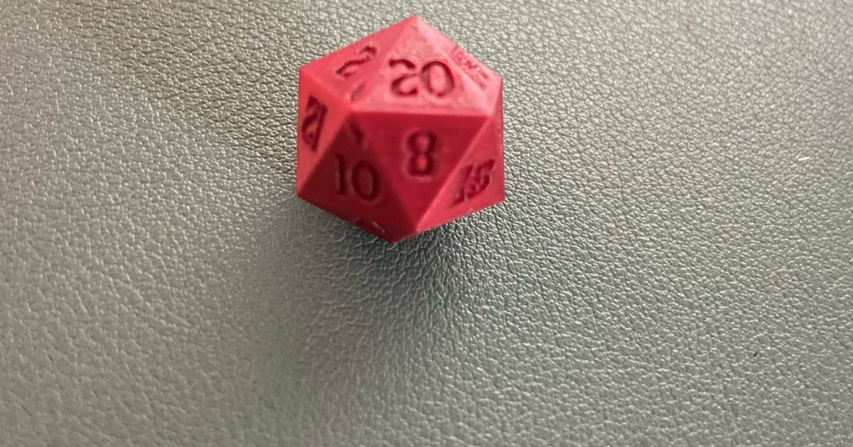 D20 Charm by ShanaB | Download free STL model | Printables.com