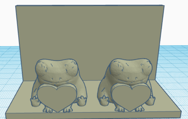 Fred the Frog Heart Picture Holder