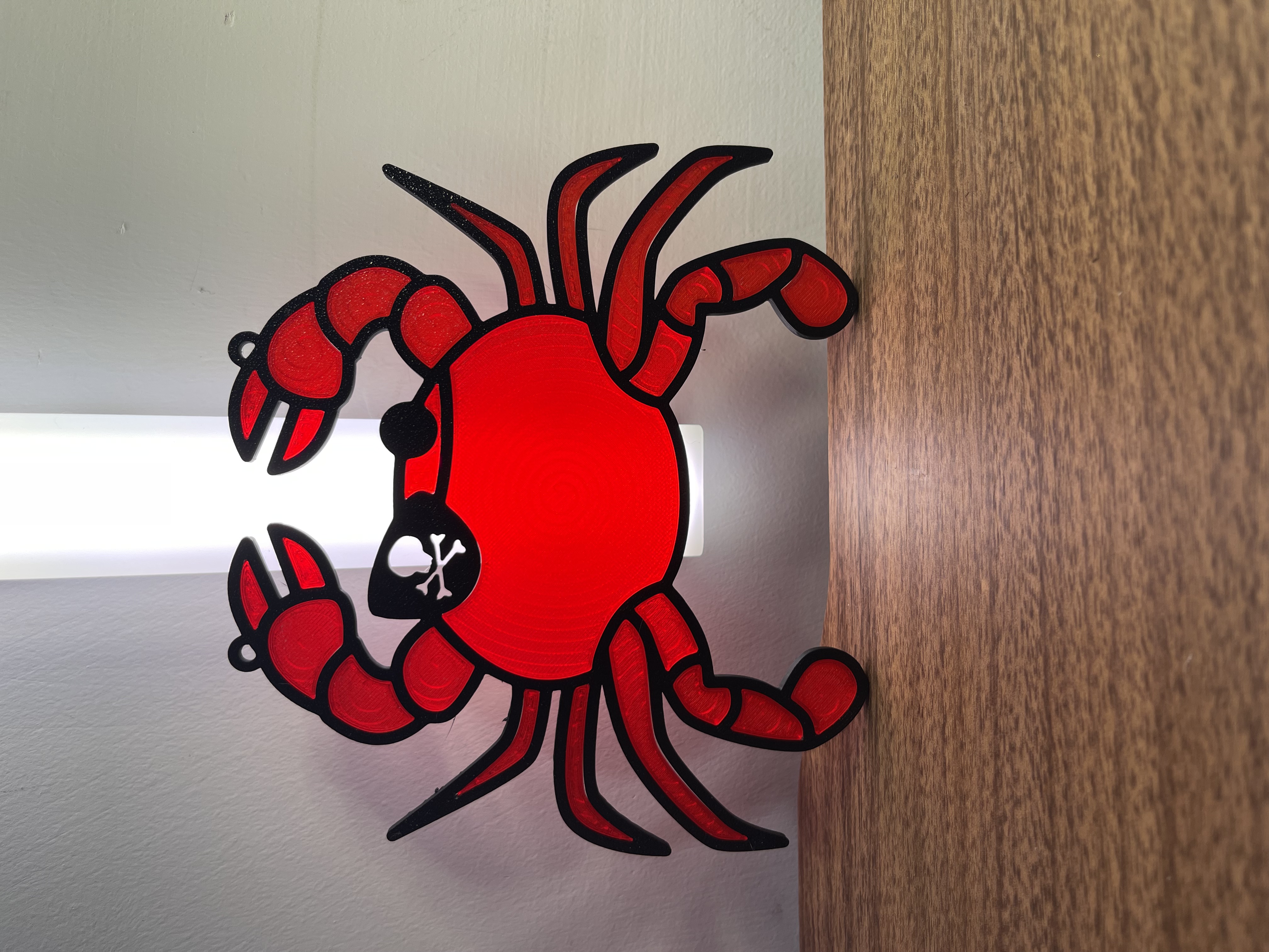 Pirate Crab – Stained Glass Style Snap-Fit