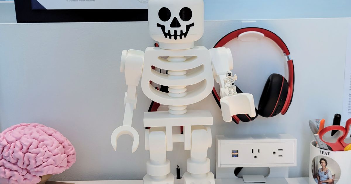 Lego-like Skeleton (10:1 scale) by Ebert | Download free STL model |