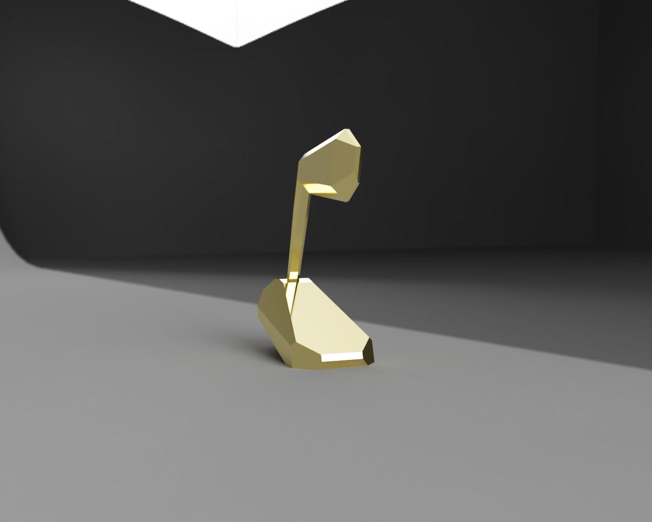 Miniatura 3 do modelo 3D Golf Themed Trophy