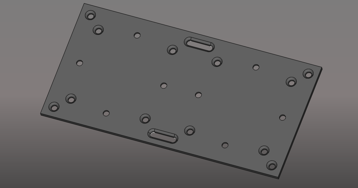 VESA mountplate for Intel NUC/double VESA mount. by Manuel Barner
