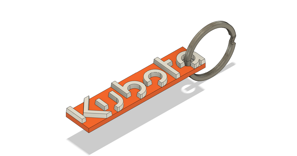 Keychain for Kubota by Lucendi Download free STL model