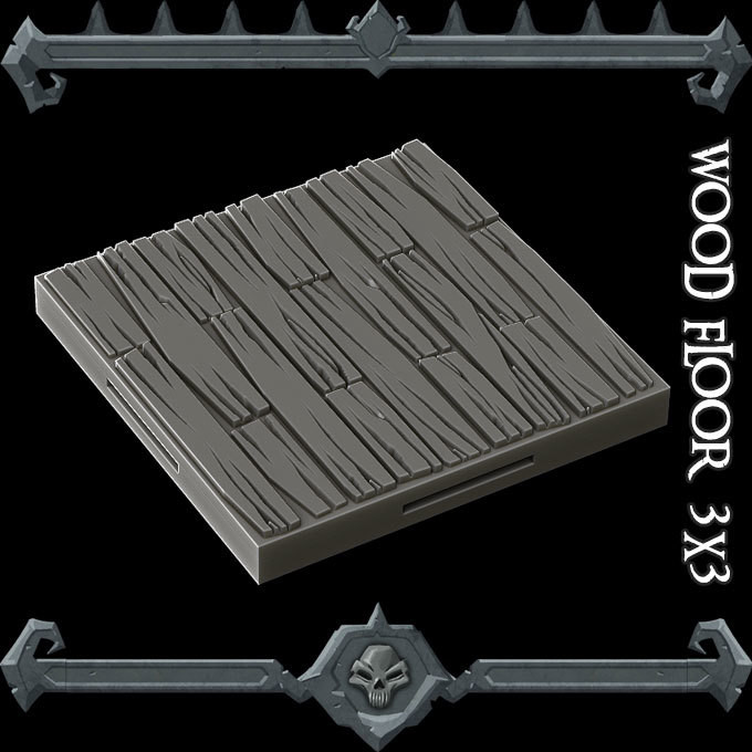 Gothic City Trial (Wood Floor Planks 3x3)