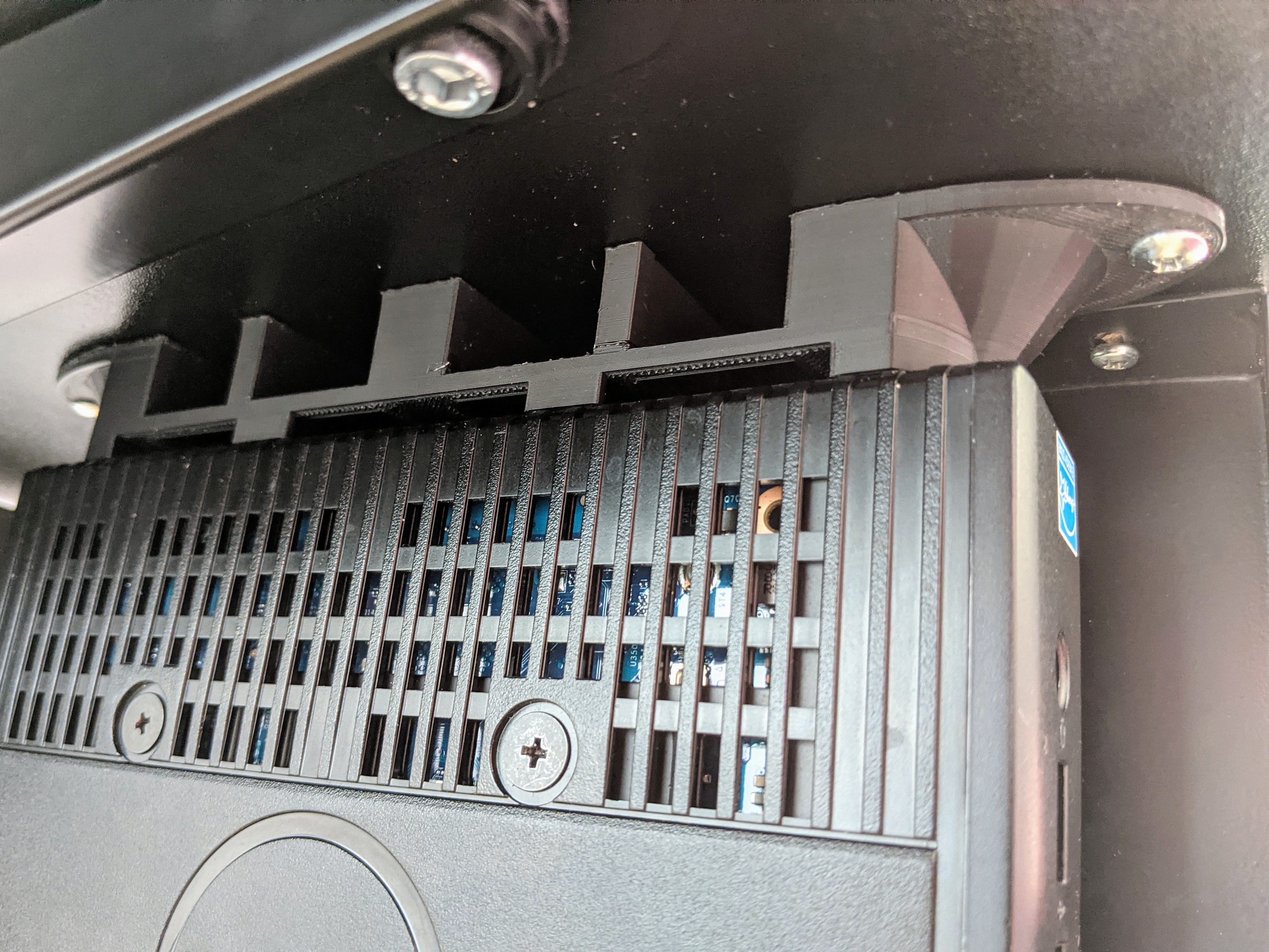 Under Desk Inverted Thin Client Mount