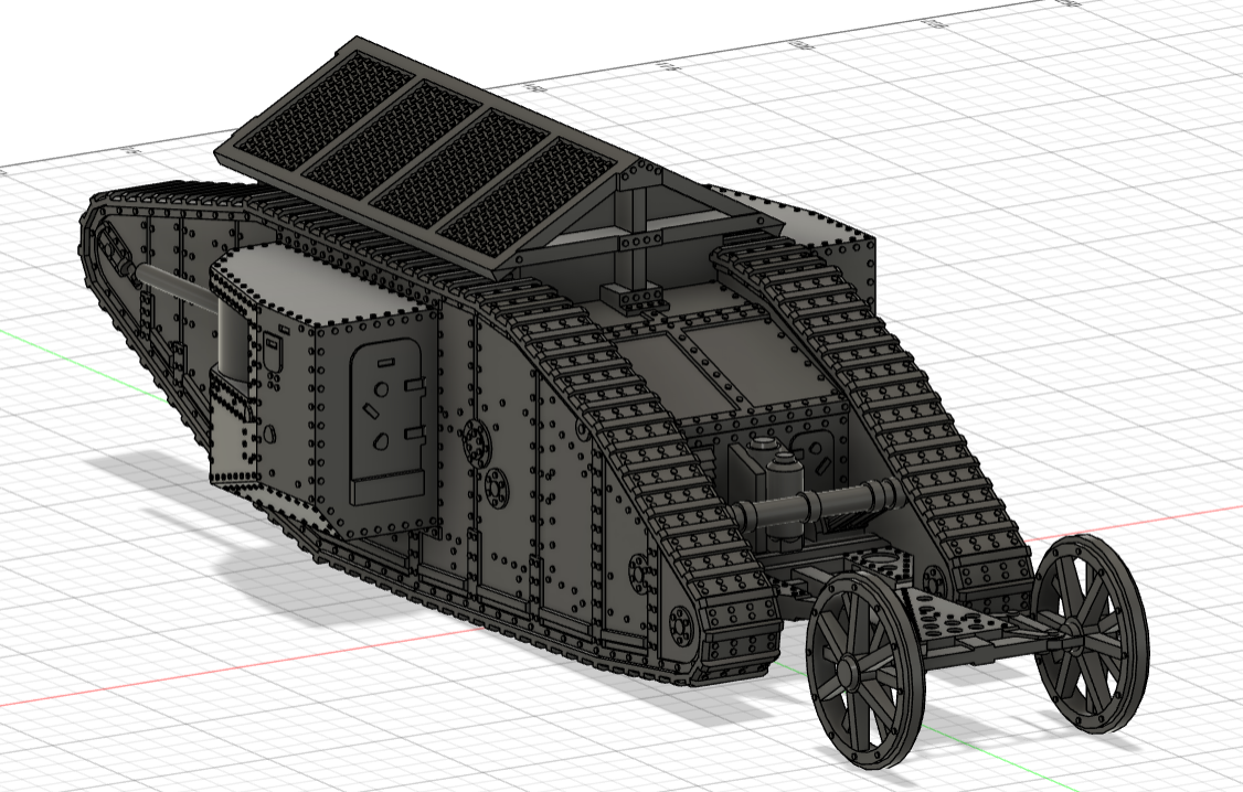 Mark I Tank- WW1 par DeltaX | Téléchargez gratuitement un modèle STL ...