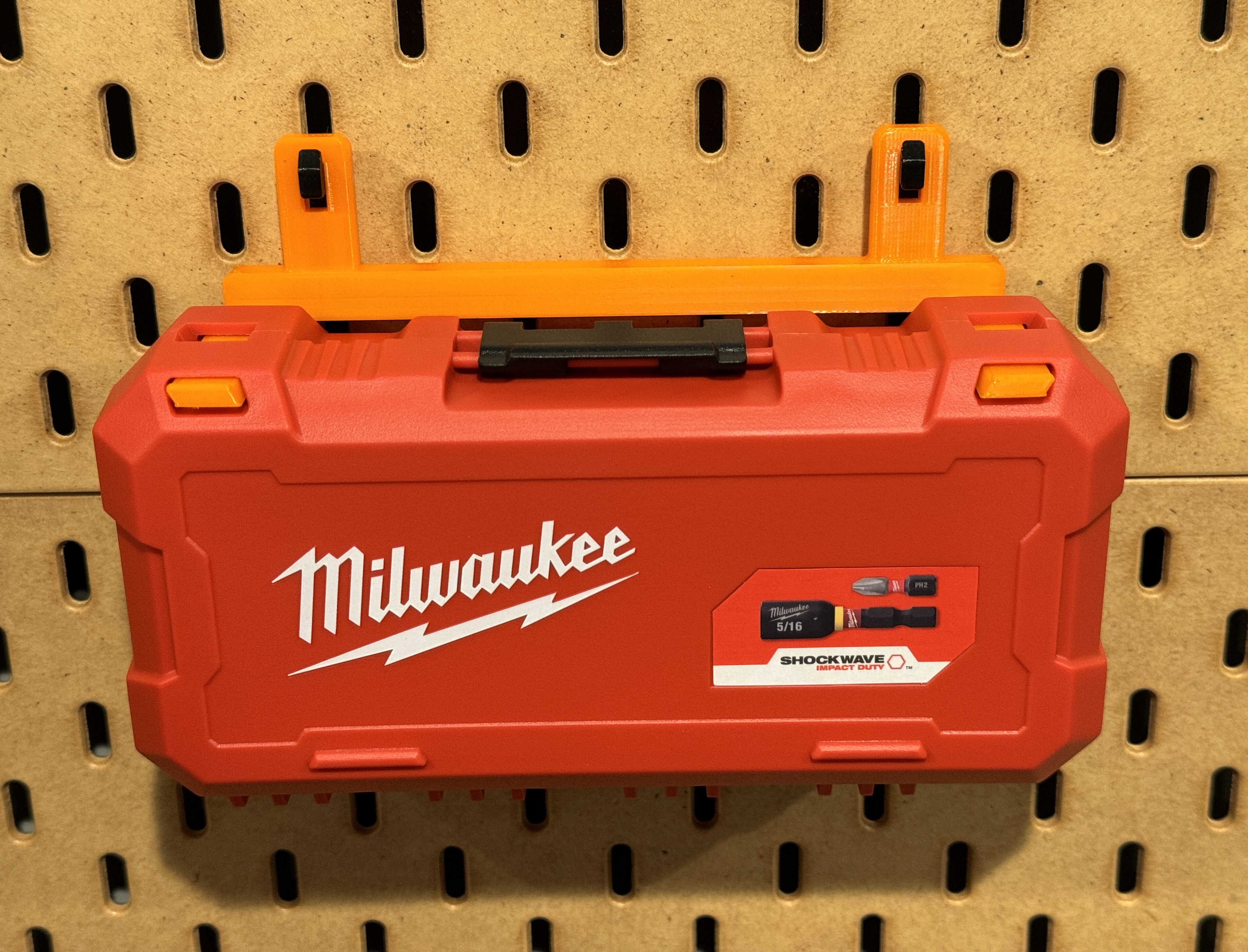 Skadis Hanger for Milwuakee Shockwave Case (New Packout Version)