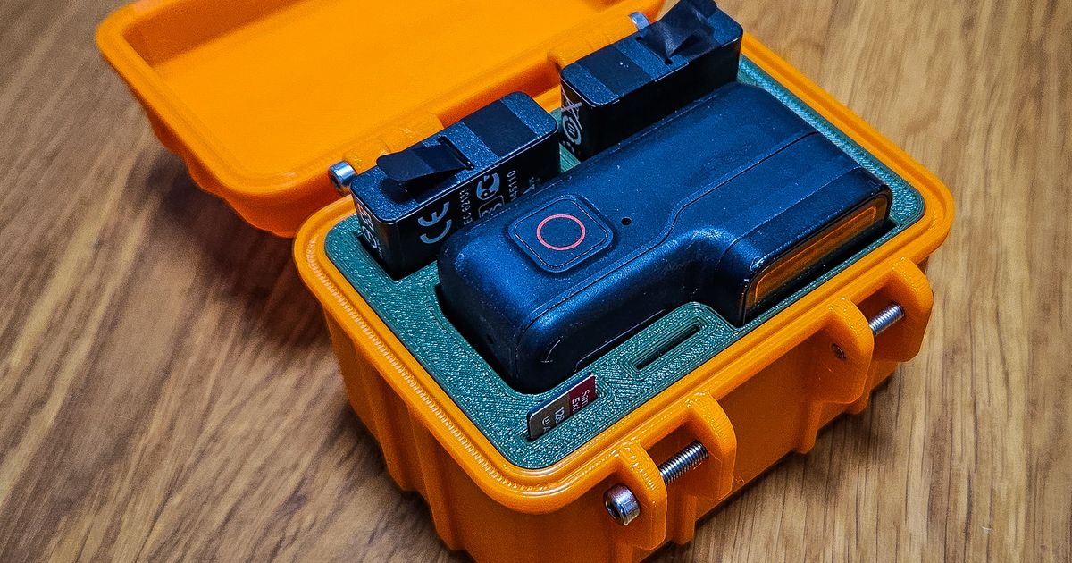 GoPro 7 - Rugged Case (+ blank insert) by Dąbal | Download free STL ...