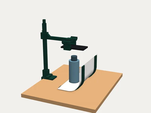 Flat-Lay Product Photo Rig (overhead phone mount + paper sweep backdrop)