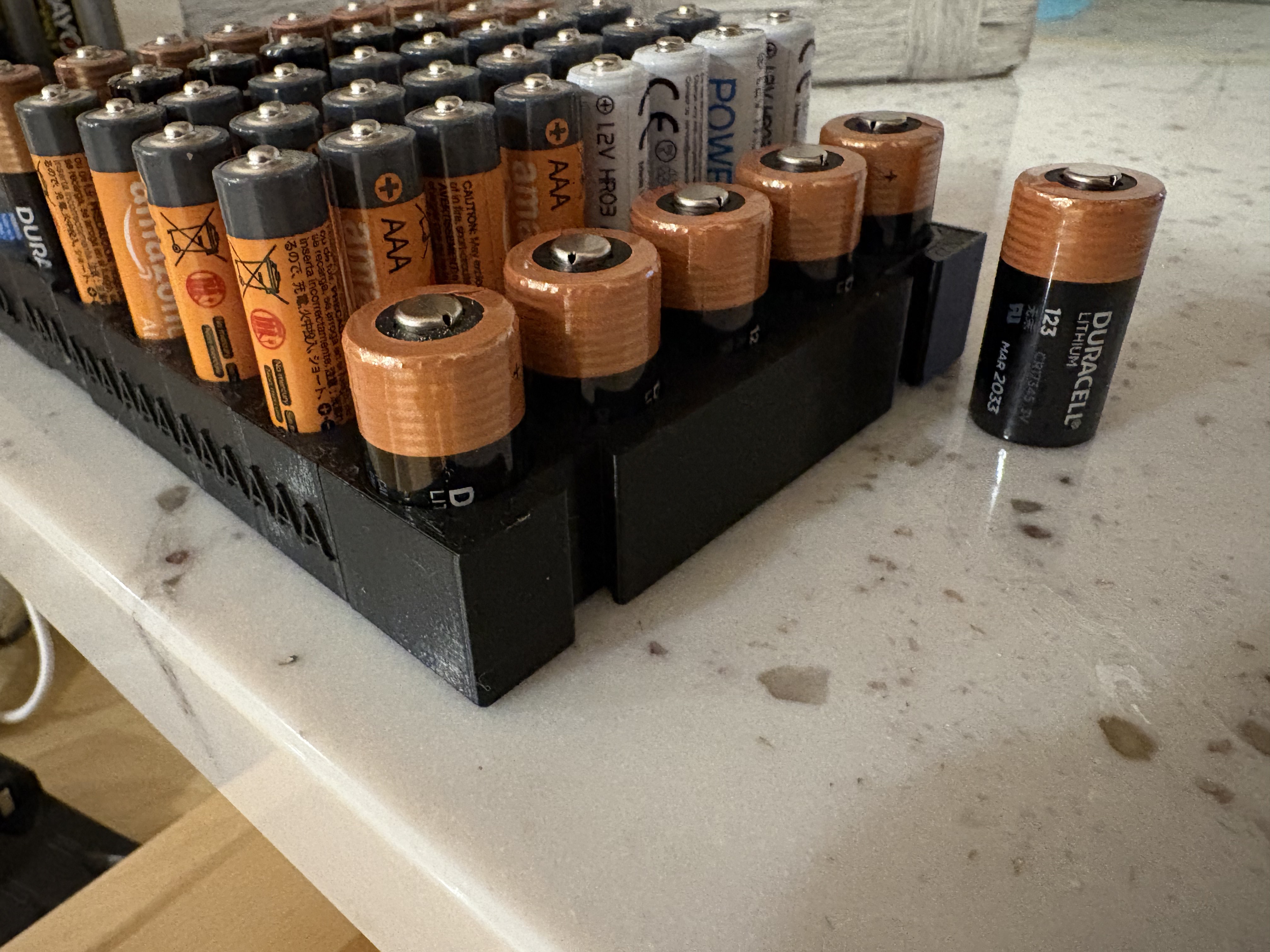 123 battery modular holder