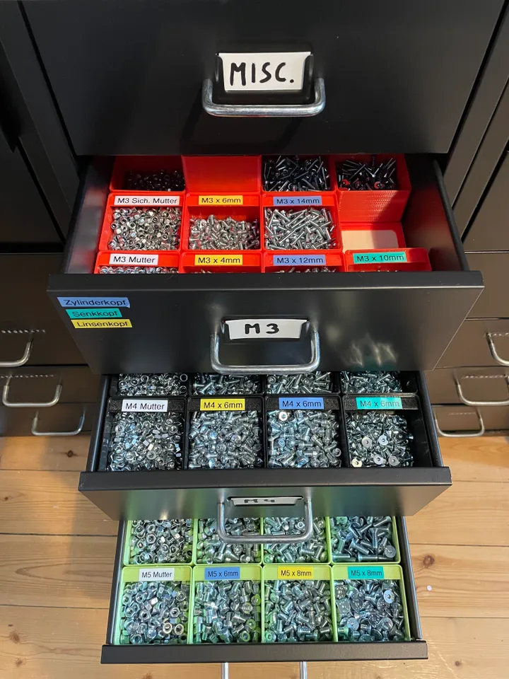 Udvidelse Pelmel Dangle Sorting Boxes for IKEA Helmer Cabinet by Fab_ster | Download free STL model  | Printables.com