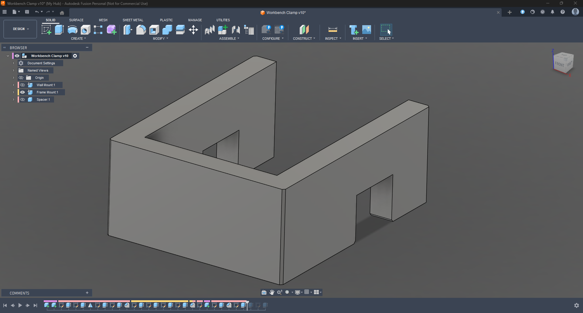 Miniatura 7 do modelo 3D Stabelize Workbench Using Wall Mounted Clamps.