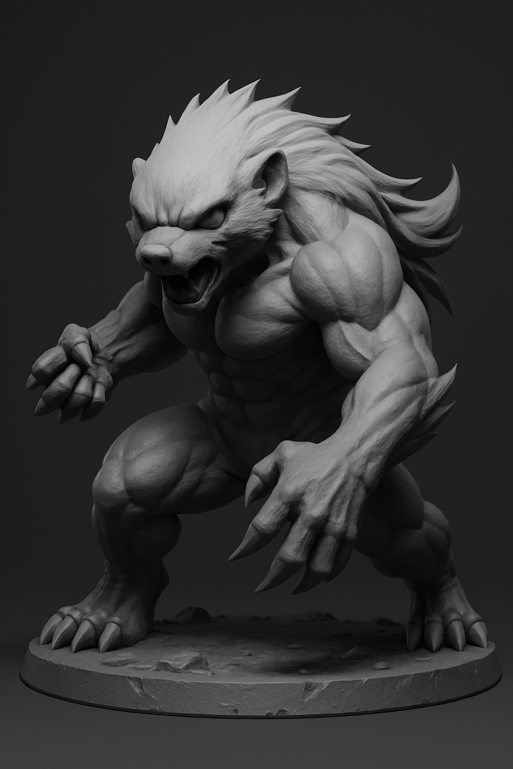 Anime Honey Badger Figurine