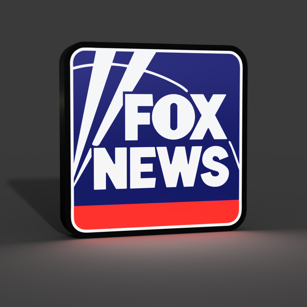 Fox News Lightbox LED Lamp by braga3dprint Printables Store