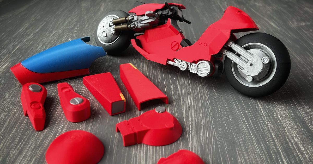 AKIRA - Kaneda's Bike by 3dworkbench | Printables Store