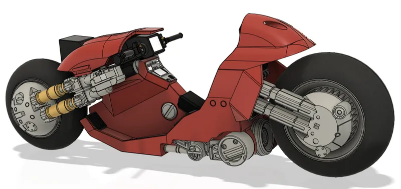 AKIRA - Kaneda's Bike by 3dworkbench | Download STL model