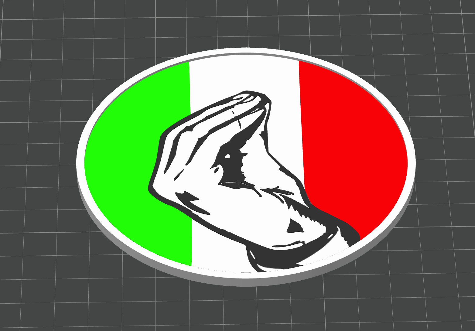 Italian Hand Gesture Coaster von ACEH♠️LE 3D | Kostenloses STL-Modell ...