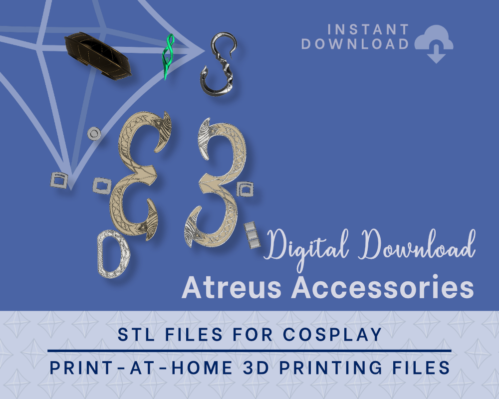 Atreus Accessory Kit STL Files - God Of War Ragnarok Cosplay Accessory (Digital Download)