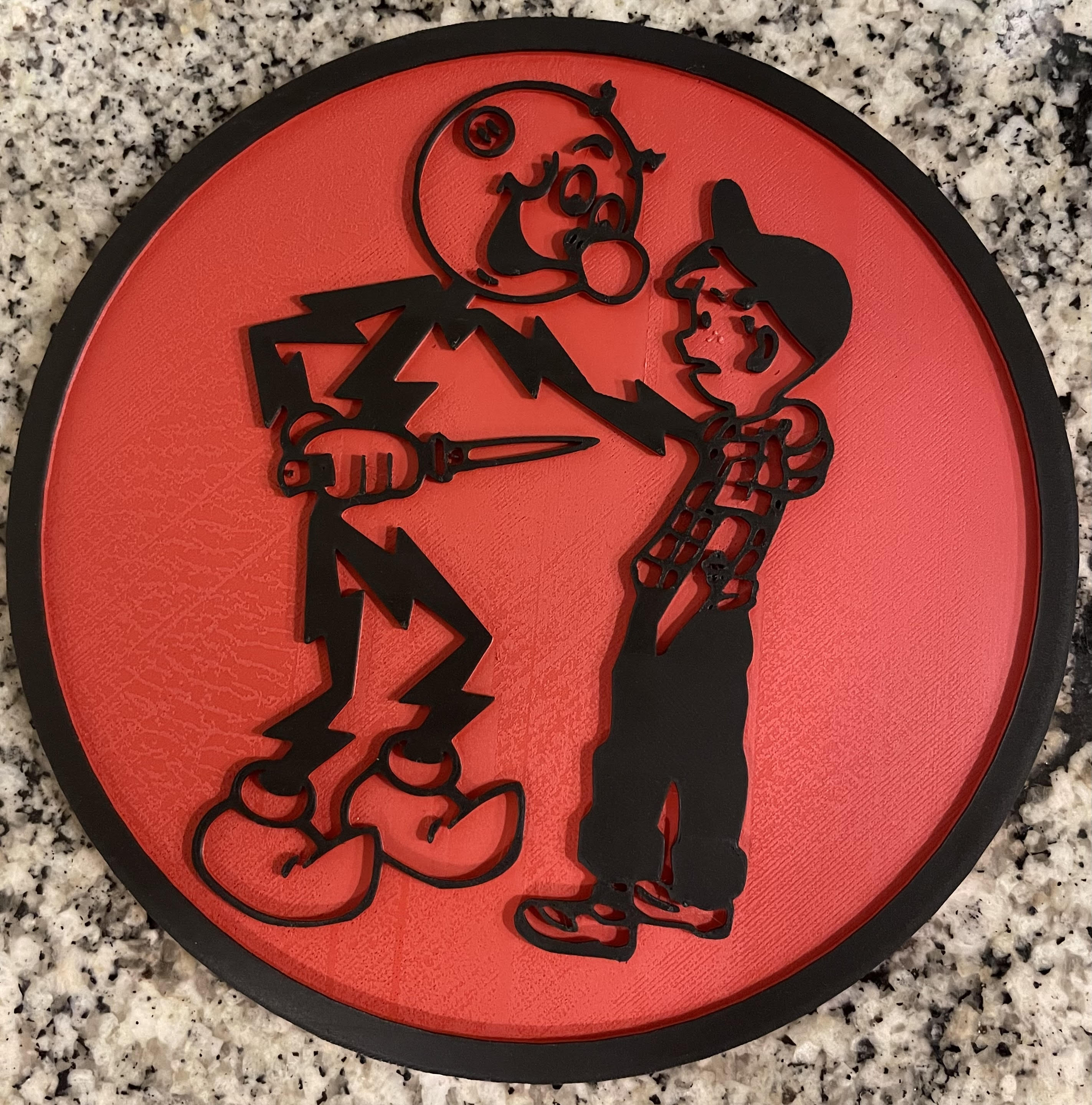 Reddy Kilowatt Round Sign