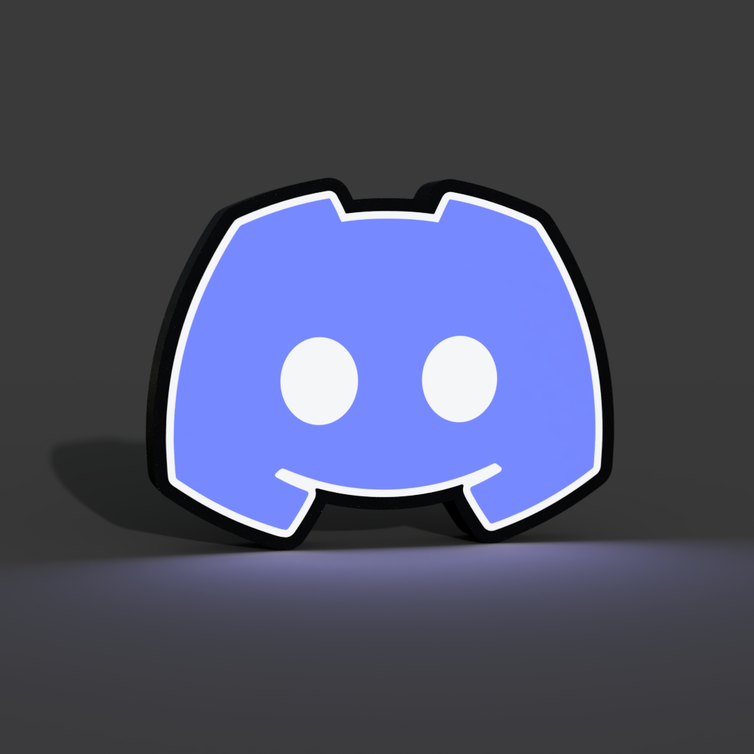 Discord Lightbox LED Lamp by braga3dprint Printables Store