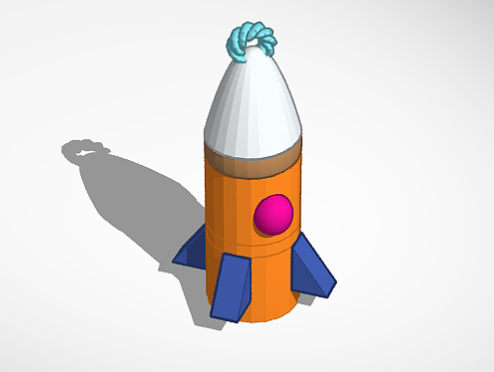 Little rocket keychain