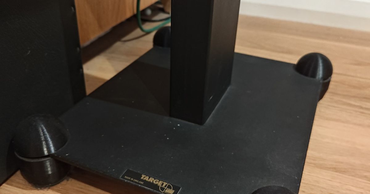 HiFi Speaker Stand Squash Ball Feet by MClark Download free STL model