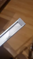 Preparation for cutting LED strip + LED strip ends.