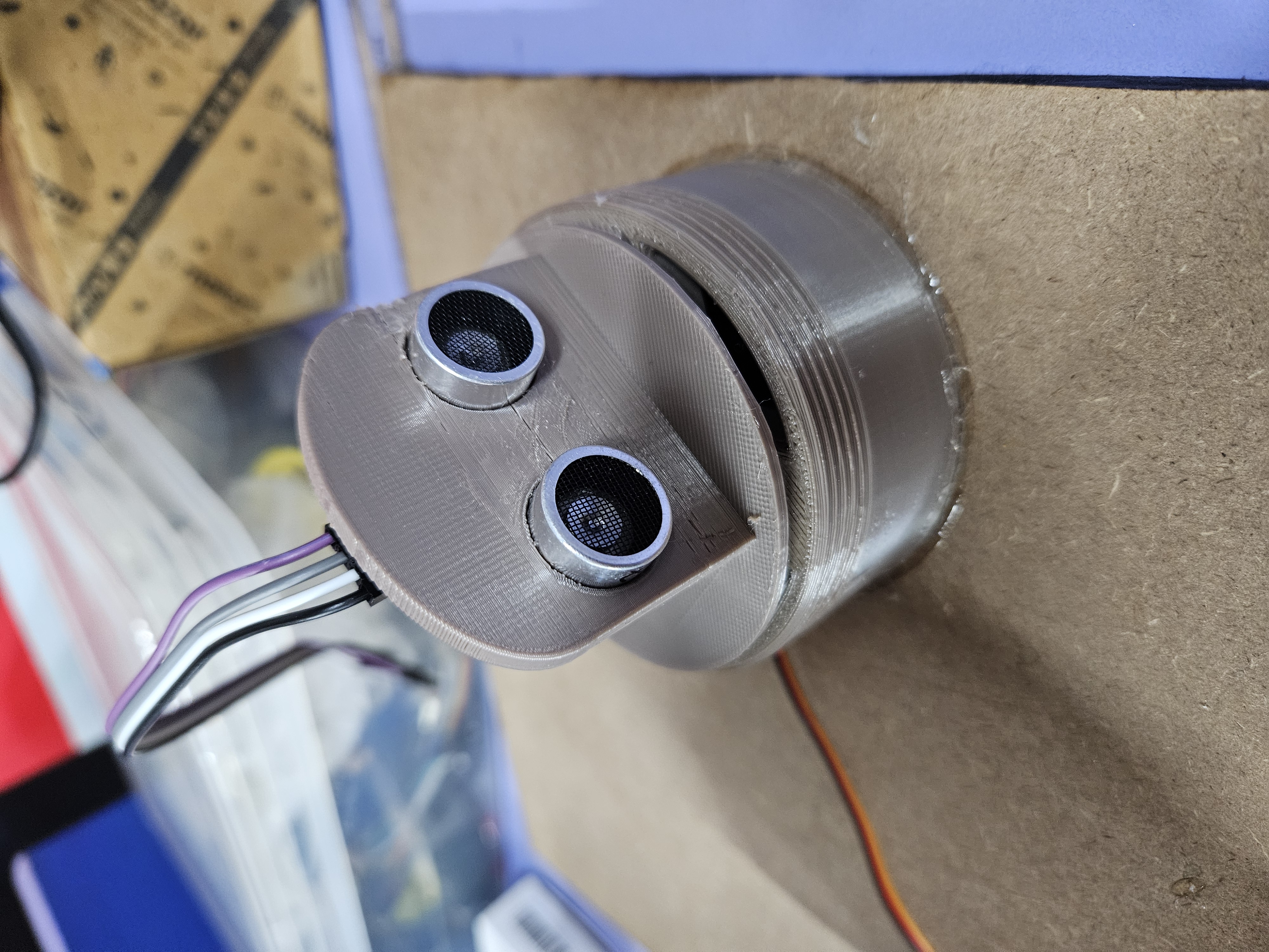 Rotating Ultrasonic Sensor Mount (HC-SR04) with SG90 Servo Housing