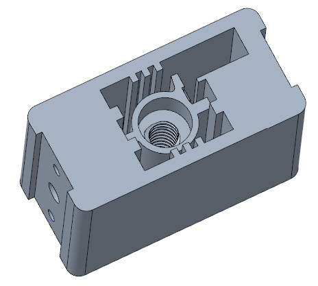 OKIN motor drive nut 3D model