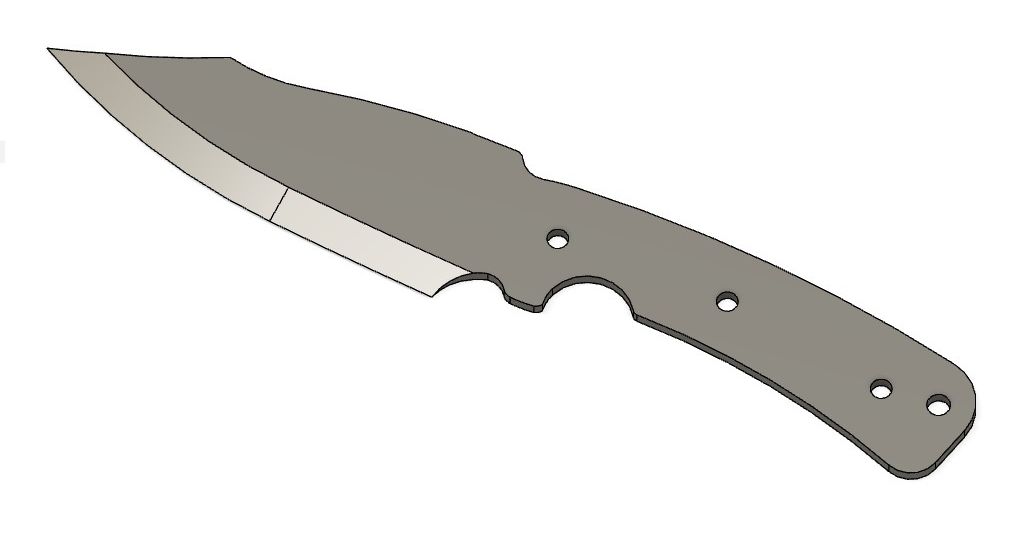 custom knife and template by Oliva Download free STL model