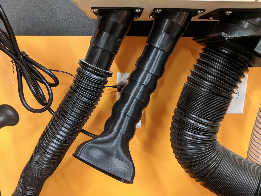 Flexible Segmented Hose Funnel remixed for reversed flow
