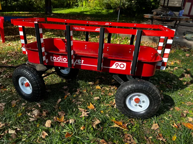 Themed Radio Flyer Red Wagon Brackets and Railing