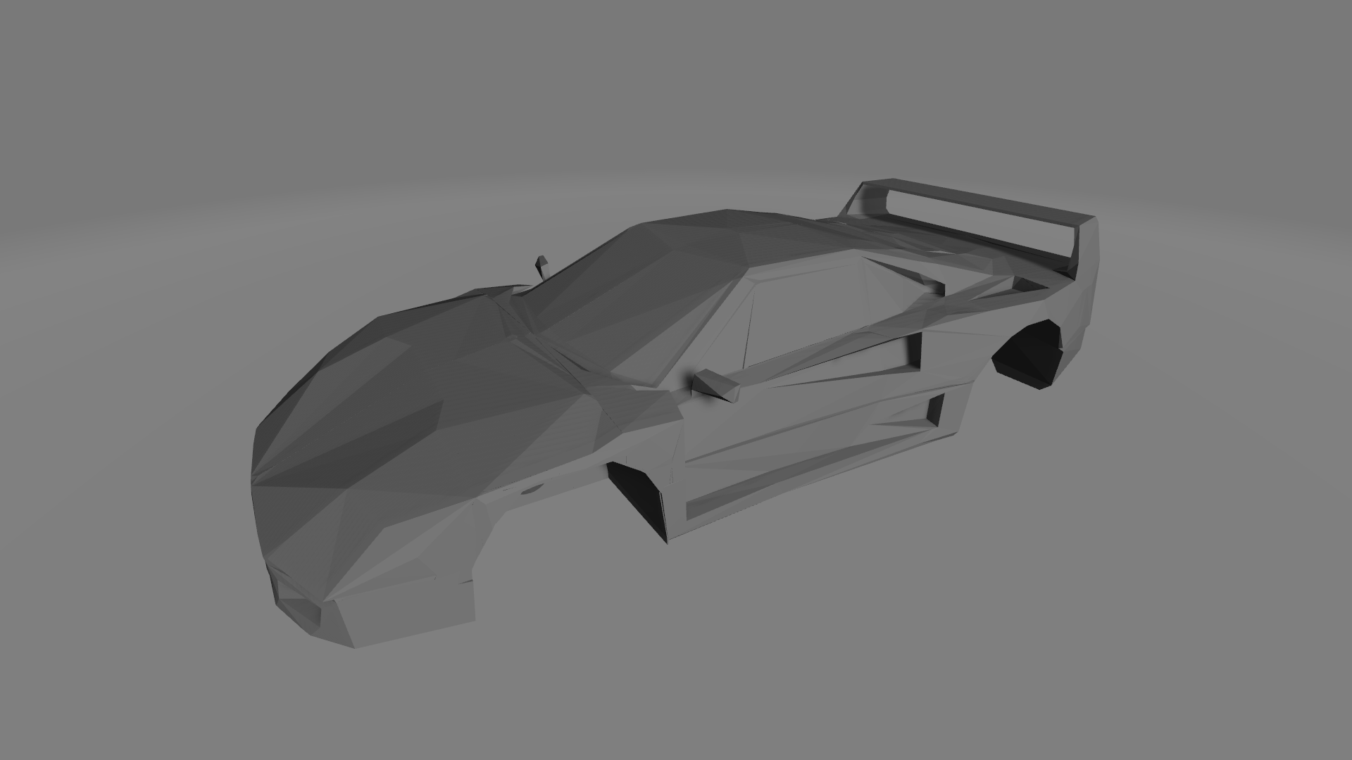 Ferrari F40 lowpoly