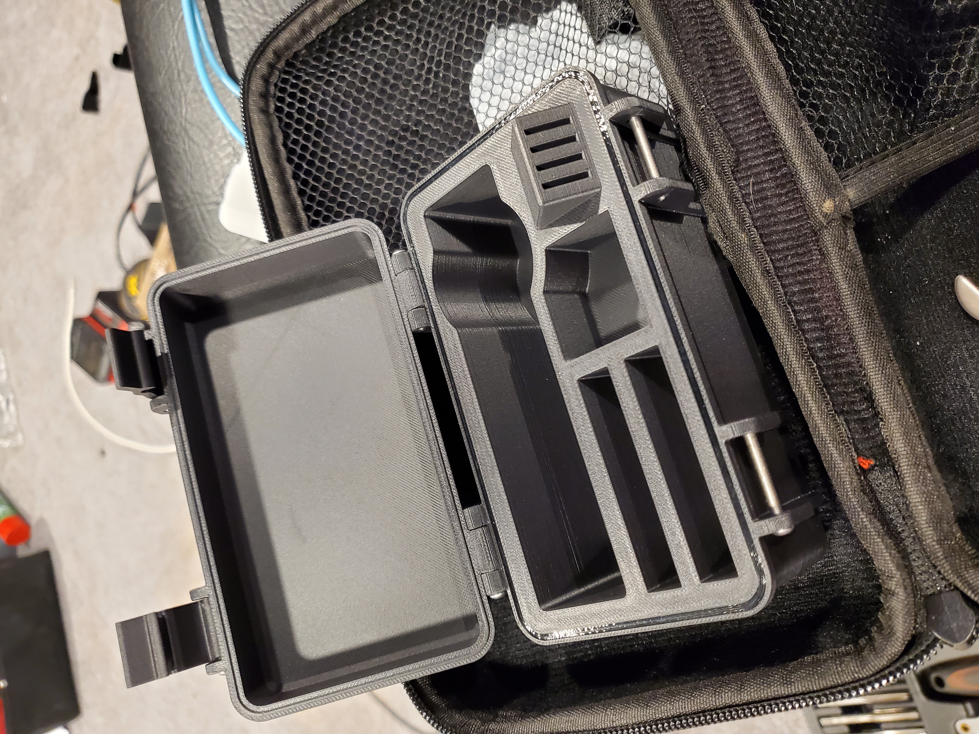 Insta360 x3 case with battery and microsd storage