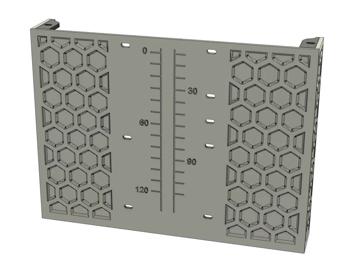 Hex pattern electronics compartment side covers plus hex